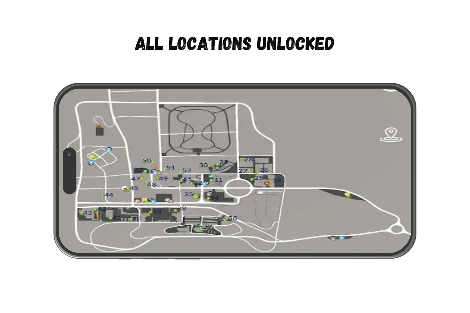 ALL LOCATIONS UNLOCKED