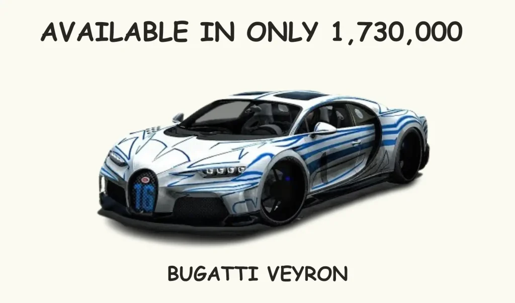 Bugatti Veyron SPECS IN CAR PARKING MULTIPLAYER