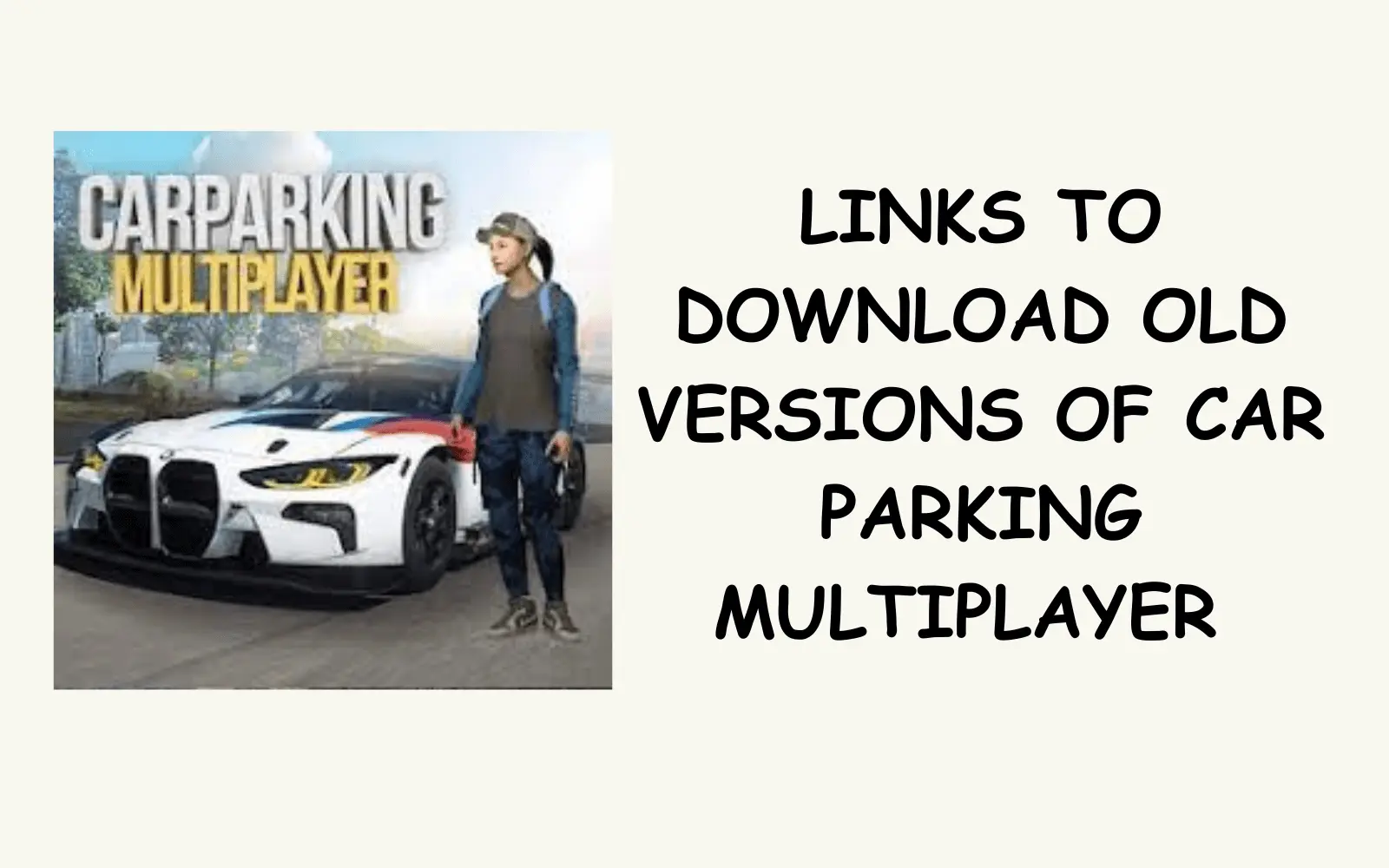 car parking multiplayer old versions apk download